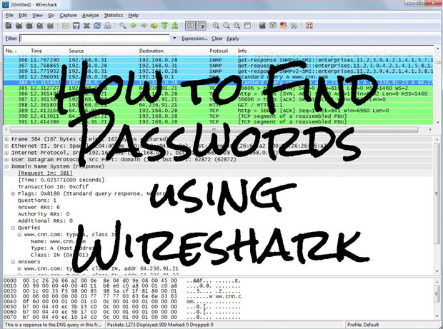 Wireshark - как узнать пароль